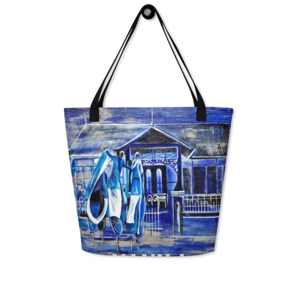Blue Moko 3AM | Large Tote Bag - Image 2