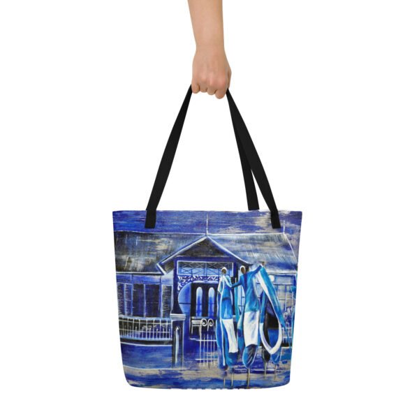 Blue Moko 3AM | Large Tote Bag - Image 7