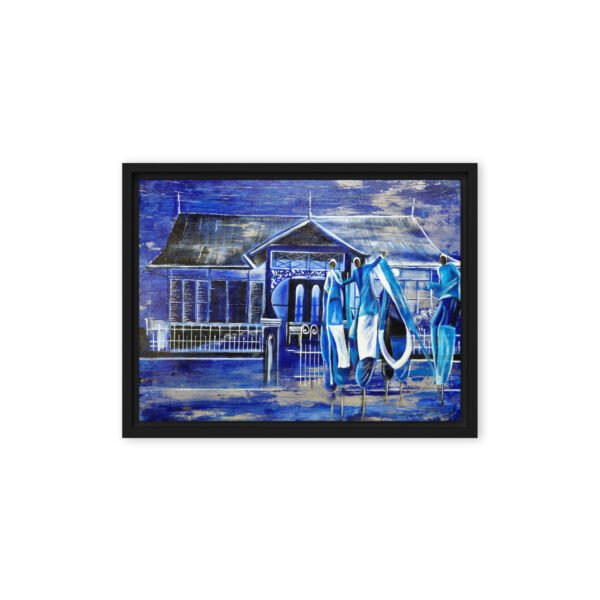 Blue Moko 3AM | Framed canvas - Image 12