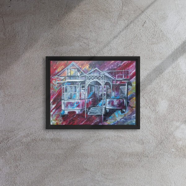 Tunapuna House | Framed canvas - Image 2