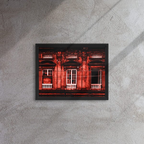 Red House P1 - Framed Canvas Print - Image 3