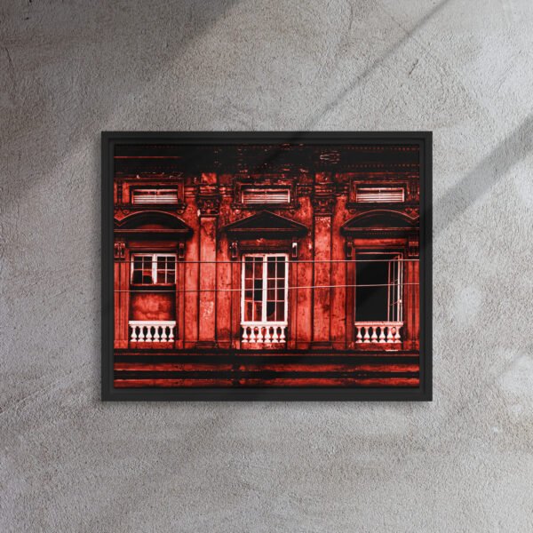 Red House P1 - Framed Canvas Print - Image 4