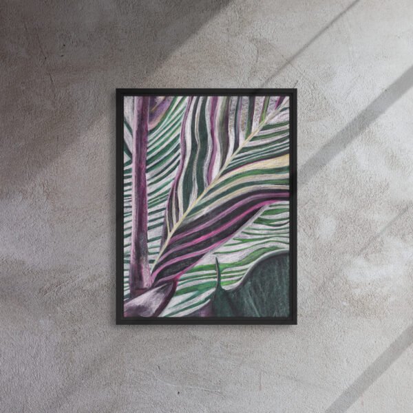 Colour, Lines and Nature TR-B | Framed canvas - Image 3