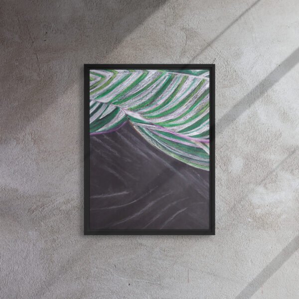 Colour, Lines and Nature BL-A | Framed canvas - Image 3
