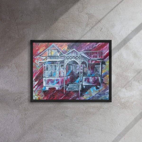 Tunapuna House | Framed canvas - Image 11