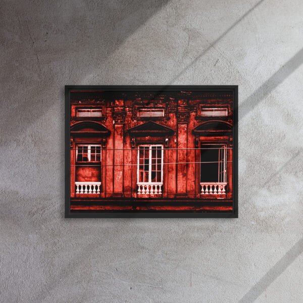 Red House P1 - Framed Canvas Print - Image 7