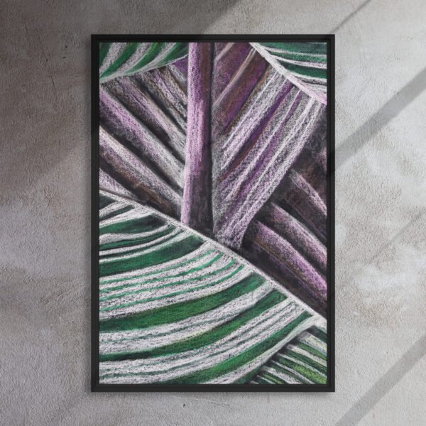 Colour, Lines and Nature TL-B | Framed canvas
