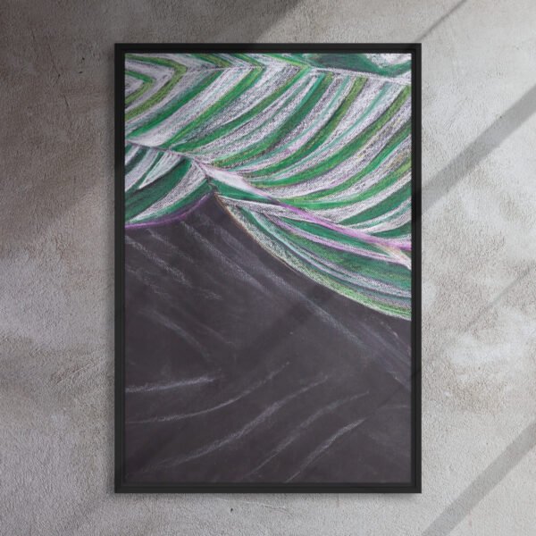 Colour, Lines and Nature BL-A | Framed canvas