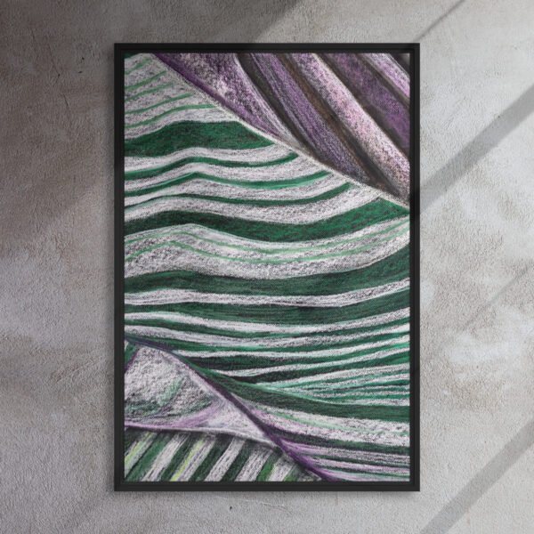 Colour, Lines and Nature TL-A | Framed canvas