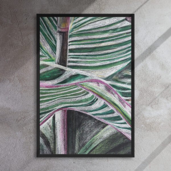 Colour, Lines and Nature BR-A | Framed canvas