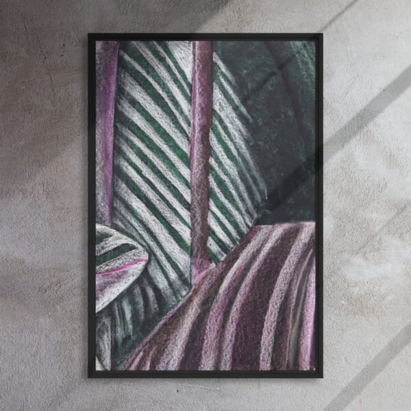 Colour, Lines and Nature BR-B | Framed canvas