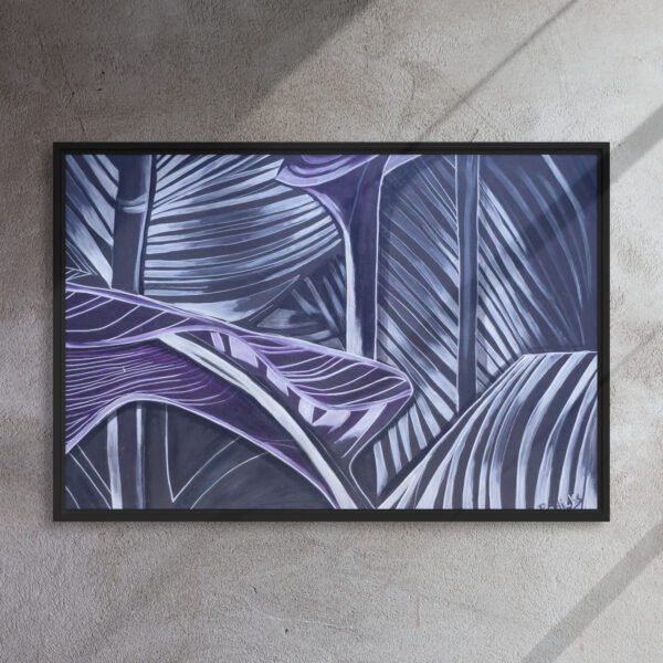 Lines and Nature B | Framed canvas