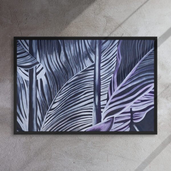 Lines and Nature T | Framed canvas