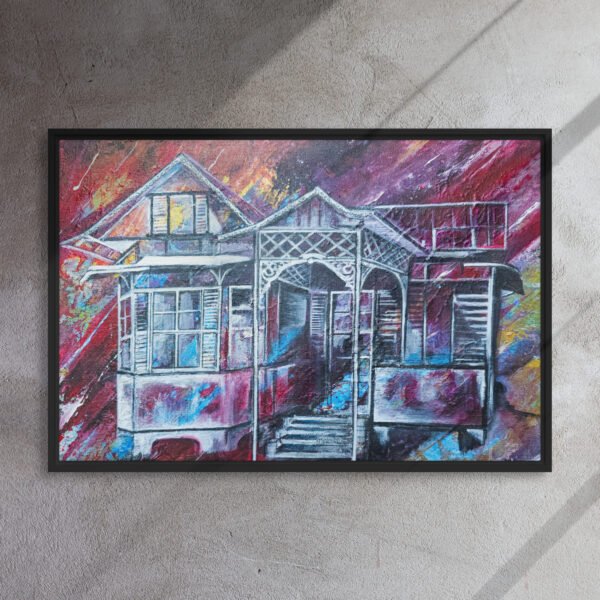 Tunapuna House | Framed canvas
