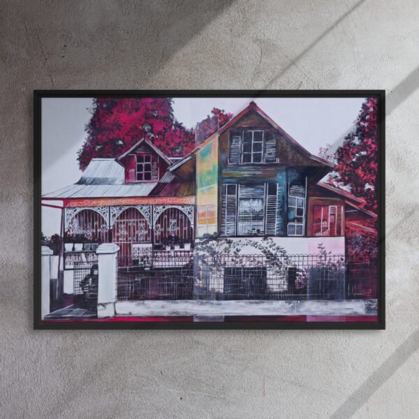 Saint Joseph Red | Framed canvas