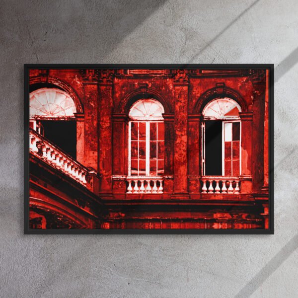Red House P4 - Framed Canvas Print