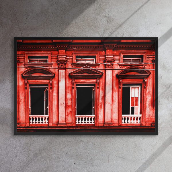 Red House P3 - Framed Canvas Print