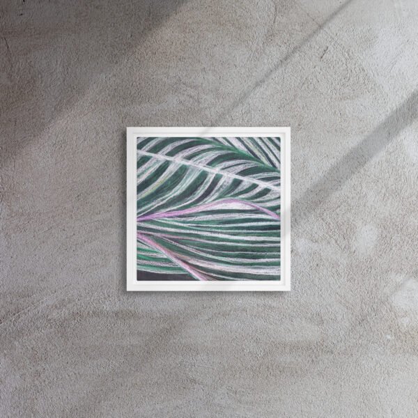 Colour, Lines and Nature BL-B | Framed canvas - Image 2