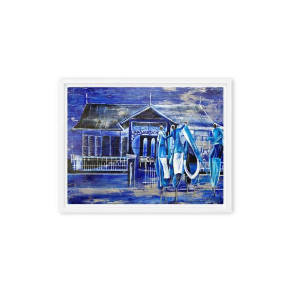 Blue Moko 3AM | Framed canvas - Image 16