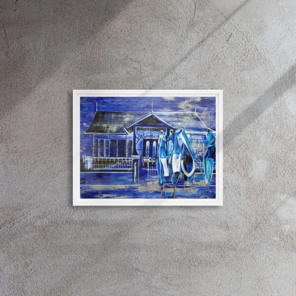 Blue Moko 3AM | Framed canvas - Image 6