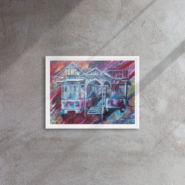 Tunapuna House | Framed canvas - Image 3