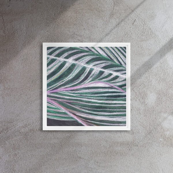 Colour, Lines and Nature BL-B | Framed canvas - Image 4