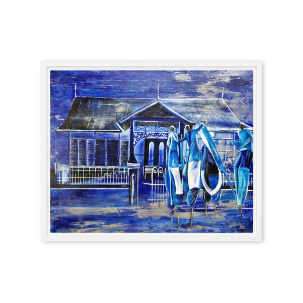 Blue Moko 3AM | Framed canvas - Image 17