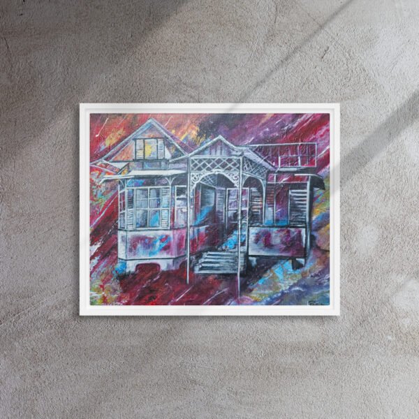 Tunapuna House | Framed canvas - Image 4