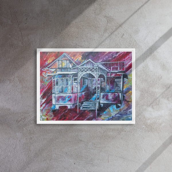 Tunapuna House | Framed canvas - Image 5