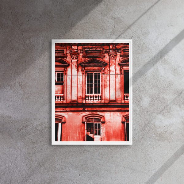 Red House P2 - Framed Canvas Print - Image 3