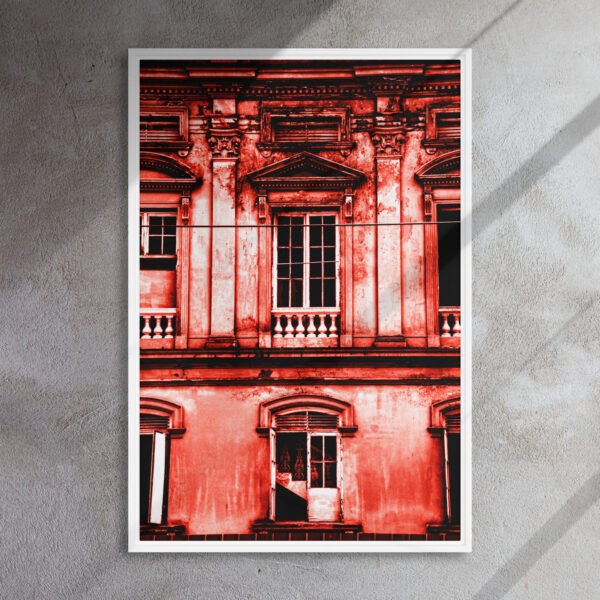 Red House P2 - Framed Canvas Print
