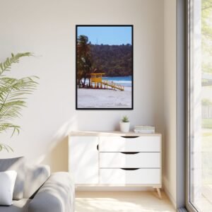 Maracas Bay 2 - Matte Canvas, Framed (Multi-color)