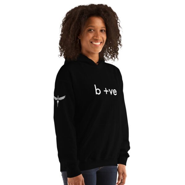 b +ve | Unisex Hoodie - Image 4